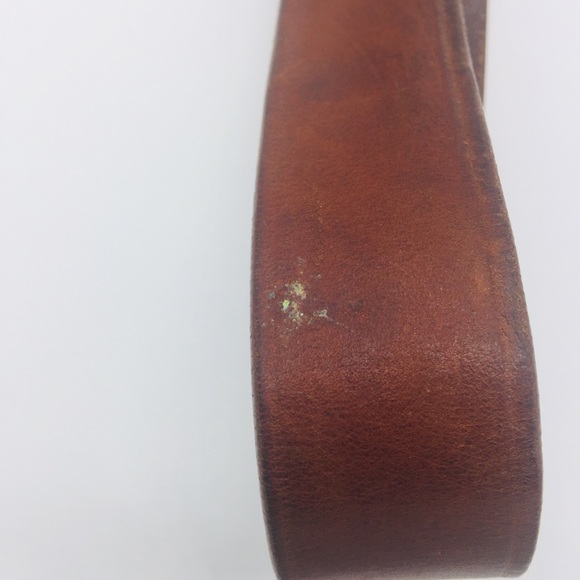 BOHO LUXE LEATHER BELT W/ STITCHING || Brown || L - Picture 8 of 8